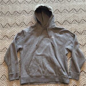 Nike Grey Hoodie Size Medium Drawstrings Front Pocket Elastic Comfort Sweatshirt